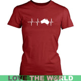 AUSTRALIA IN MY HEARTBEAT A8 - australia-in-my-heartbeat-a8-ladies-tee-red-xs-t-shirts-1sttheworld_870