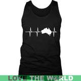 AUSTRALIA IN MY HEARTBEAT A8 - australia-in-my-heartbeat-a8-tank-top-black-s-t-shirts-1sttheworld_921
