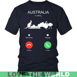 AUSTRALIA IS CALLING T-SHIRT K5 - australia-is-calling-t-shirt-c1-district-unisex-navy-s-shirts-1sttheworld_900
