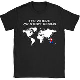 AUSTRALIA IT'S WHERE MY STORY BEGINS 9 - australia-its-where-my-story-begins-9-gildan-womens-t-shirt-black-s-shirts-1sttheworld_455