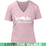 AUSTRALIA IT'S WHERE MY STORY BEGINS - australia-its-where-my-story-begins-district-womens-v-neck-pink-s-t-shirts-1sttheworld_236