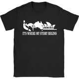 AUSTRALIA IT'S WHERE MY STORY BEGINS - australia-its-where-my-story-begins-gildan-womens-t-shirt-black-s-shirts-1sttheworld_187