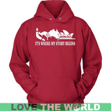 AUSTRALIA IT'S WHERE MY STORY BEGINS - australia-its-where-my-story-begins-unisex-hoodie-red-s-t-shirts-1sttheworld_851