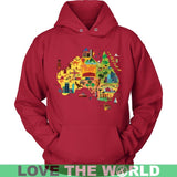 AUSTRALIA THINGS G8 - australia-things-g8-unisex-hoodie-red-s-t-shirts-1sttheworld_866