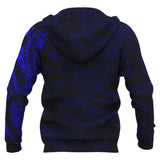 Maori Tattoo Style Hoodie - Blue  A7 - b2_4af27e1f-8c31-476f-99c9-74f9e79f068c