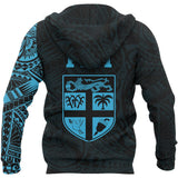 Fiji In My Heart Polynesian Tattoo Style Hoodie Blue A7 - bluez_fiji_2