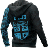 Fiji In My Heart Polynesian Tattoo Style Hoodie Blue A7 - bluez_fiji_3