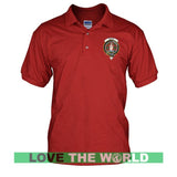 Tartan Polo Shirt - Boyd Badge (Men's) A9 - boyd-badge-tartan-mens-polo-t-shirt-a9-true-red-s-shirts-1sttheworld_635