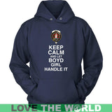 BOYD TARTAN KEEP CALM GIRL T-SHIRT K5 - boyd-tartan-keep-calm-girl-t-shirt-c5-unisex-hoodie-navy-s-shirts-1sttheworld_311