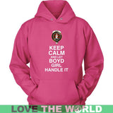 BOYD TARTAN KEEP CALM GIRL T-SHIRT K5 - boyd-tartan-keep-calm-girl-t-shirt-c5-unisex-hoodie-sangria-s-shirts-1sttheworld_563