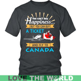 Buy A Ticket And Fly To Canada Funny Canada Funny T-Shirt K5 - buy-a-ticket-and-fly-to-canada-t-shirt-c1-district-unisex-charcoal-s-shirts-1sttheworld_984