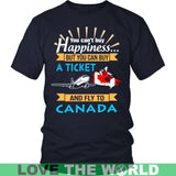Buy A Ticket And Fly To Canada Funny Canada Funny T-Shirt K5 - buy-a-ticket-and-fly-to-canada-t-shirt-c1-district-unisex-navy-s-shirts-1sttheworld_383