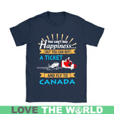 Buy A Ticket And Fly To Canada Funny Canada Funny T-Shirt K5 - buy-a-ticket-and-fly-to-canada-t-shirt-c1-gildan-womens-navy-s-shirts-1sttheworld_725