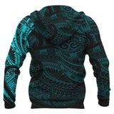Maori Tattoo Style Hoodie - Blue 02 A7 - c2_fbddaf53-864b-4261-92d9-0c507b38280d