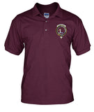 Carmichael Tartan Polo Shirt In Me Clan Badge K7 - c7773a42c37f36f068c2c7ac994b7eec