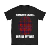 Cameron Lochiel Tartan T-Shirt - Indside My DNA NN5 - cameron-lochiel-inside-my-dna-n4-gildan-womens-t-shirt-black-s-shirts-1sttheworld_148
