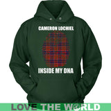 Cameron Lochiel Tartan T-Shirt - Indside My DNA NN5 - cameron-lochiel-inside-my-dna-n4-unisex-hoodie-dark-green-s-t-shirts-1sttheworld_646