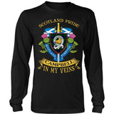 CAMPBELL TARTAN IN MY VEINS T-SHIRT C6 - campbell-tartan-in-my-veins-t-shirt-c6-district-long-sleeve-black-s-shirts-1sttheworld_267