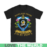 CAMPBELL TARTAN IN MY VEINS T-SHIRT C6 - campbell-tartan-in-my-veins-t-shirt-c6-gildan-womens-black-s-shirts-1sttheworld_164