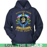 CAMPBELL TARTAN IN MY VEINS T-SHIRT C6 - campbell-tartan-in-my-veins-t-shirt-c6-unisex-hoodie-navy-s-shirts-1sttheworld_585