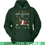 CANADA CHRISTMAS T-SHIRT P2 - canada-christmas-t-shirt-p2-unisex-hoodie-dark-green-s-shirts-1sttheworld_595