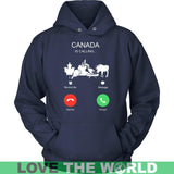 Canada Is Calling T-Shirt K5 - canada-is-calling-t-shirt-c1-unisex-hoodie-navy-s-shirts-1sttheworld_109
