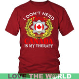 CANADA IS MY THERAPY A9 - canada-is-my-therapy-a9-district-unisex-shirt-red-s-t-shirts-1sttheworld_260