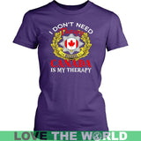 CANADA IS MY THERAPY A9 - canada-is-my-therapy-a9-district-womens-shirt-purple-xs-t-shirts-1sttheworld_959