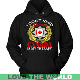CANADA IS MY THERAPY A9 - canada-is-my-therapy-a9-unisex-hoodie-black-s-t-shirts-1sttheworld_564