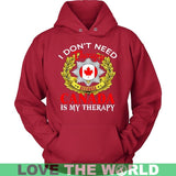 CANADA IS MY THERAPY A9 - canada-is-my-therapy-a9-unisex-hoodie-red-s-t-shirts-1sttheworld_120