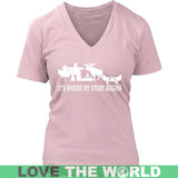 CANADA IT'S WHERE MY STORY BEGINS - canada-its-where-my-story-begins-district-womens-v-neck-pink-s-t-shirts-1sttheworld_990
