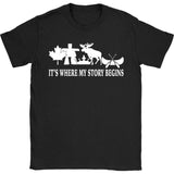CANADA IT'S WHERE MY STORY BEGINS - canada-its-where-my-story-begins-gildan-womens-t-shirt-black-s-shirts-1sttheworld_637