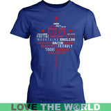 CANADA MAPLE LEAF - canada-maple-leaf-district-womens-shirt-royal-blue-xs-t-shirts-1sttheworld_618