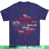 CANADA MAPLE LEAF - canada-maple-leaf-gildan-mens-t-shirt-purple-s-shirts-1sttheworld_285