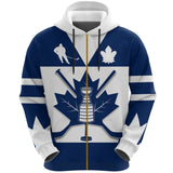 Canada Hockey Maple Leaf Champion Zip Hoodie K4 - canada-toronto-hoodie-mk-zip