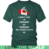 Canada Will Always Live In Me G8 T-Shirt - canada-will-always-live-in-me-g8-district-unisex-shirt-dark-green-s-t-shirts-1sttheworld_578