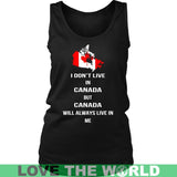 Canada Will Always Live In Me G8 T-Shirt - canada-will-always-live-in-me-g8-district-womens-tank-black-s-t-shirts-1sttheworld_574