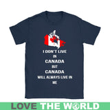 Canada Will Always Live In Me G8 T-Shirt - canada-will-always-live-in-me-g8-gildan-womens-t-shirt-navy-s-shirts-1sttheworld_920