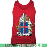 COAT OF ARMS OF ICELAND A9 - coat-of-arms-iceland-a9-district-mens-tank-red-s-t-shirts-1sttheworld_730