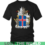 COAT OF ARMS OF ICELAND A9 - coat-of-arms-iceland-a9-district-unisex-shirt-black-s-t-shirts-1sttheworld_899