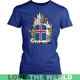 COAT OF ARMS OF ICELAND A9 - coat-of-arms-iceland-a9-district-womens-shirt-royal-blue-xs-t-shirts-1sttheworld_173