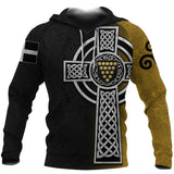 Cornwall Hoodie - Cornish Celtic Cross K4 - cornwall-celtic-cross-mk-1