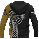 Cornwall Hoodie - Cornish Celtic Cross K4 - cornwall-celtic-cross-mk-2