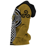 Cornwall Hoodie - Cornish Celtic Cross K4 - cornwall-celtic-cross-mk-4