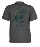Carmichael Tartan Polo Shirt In Me Clan Badge K7 - d0df167a584913f3dd9b306a90054f97