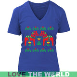DALAHORSE SWEDEN T-SHIRTS NH1 - dalahorse-sweden-t-shirts-nh1-district-womens-v-neck-royal-blue-s-1sttheworld_655