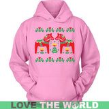 DALAHORSE SWEDEN T-SHIRTS NH1 - dalahorse-sweden-t-shirts-nh1-unisex-hoodie-pink-s-1sttheworld_243