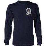 Davidson Tartan Shirt Or Tartan Hoodie In Me TH8 - davidson-in-me-t-shirt-s12-district-long-sleeve-navy-s-shirts-1sttheworld_713