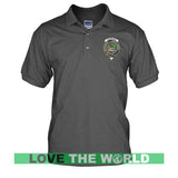 Tartan Polo Shirt - Douglas Badge (Men's) A9 - douglas-badge-tartan-mens-polo-t-shirt-a9-charcoal-s-shirts-1sttheworld_128