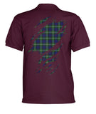 Forbes Tartan Polo Shirt In Me Clan Badge K7 - e419be18880175aa7d8eeffe8acfae8b